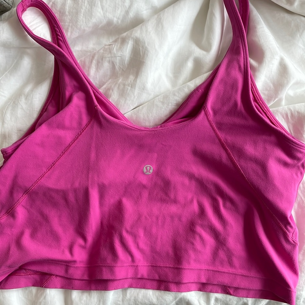 Lululemon pink align top size 12
